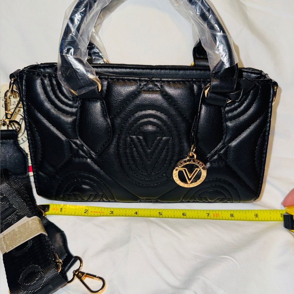 Valentino Orlandi Quilted Black Mini Bag - Picture 2 of 8